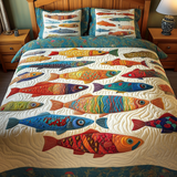 Set di Biancheria da Letto Trapuntata 3 Pezzi Mistico Depths