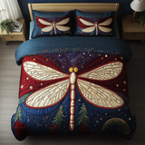 Set di Biancheria da Letto Trapuntata 3 Pezzi Libellula Mistica
