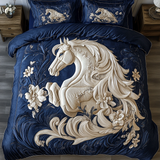 Set di Biancheria da Letto Trapuntata 3 Pezzi Cavallo Mistico