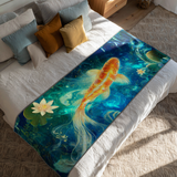 Carpa Koi Mistica Runner da Letto Trapuntato