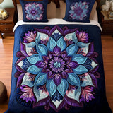Set di Biancheria da Letto Trapuntata 3 Pezzi Petali Mistici