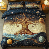 Set di Biancheria da Letto Trapuntata 3 Pezzi Sogni Mistici dell'Albero