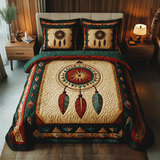 Set di Biancheria da Letto Trapuntata 3 Pezzi Ragnatela Mistica