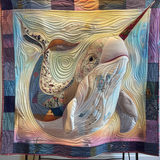Fascino del Narvalo Coperta Trapuntata