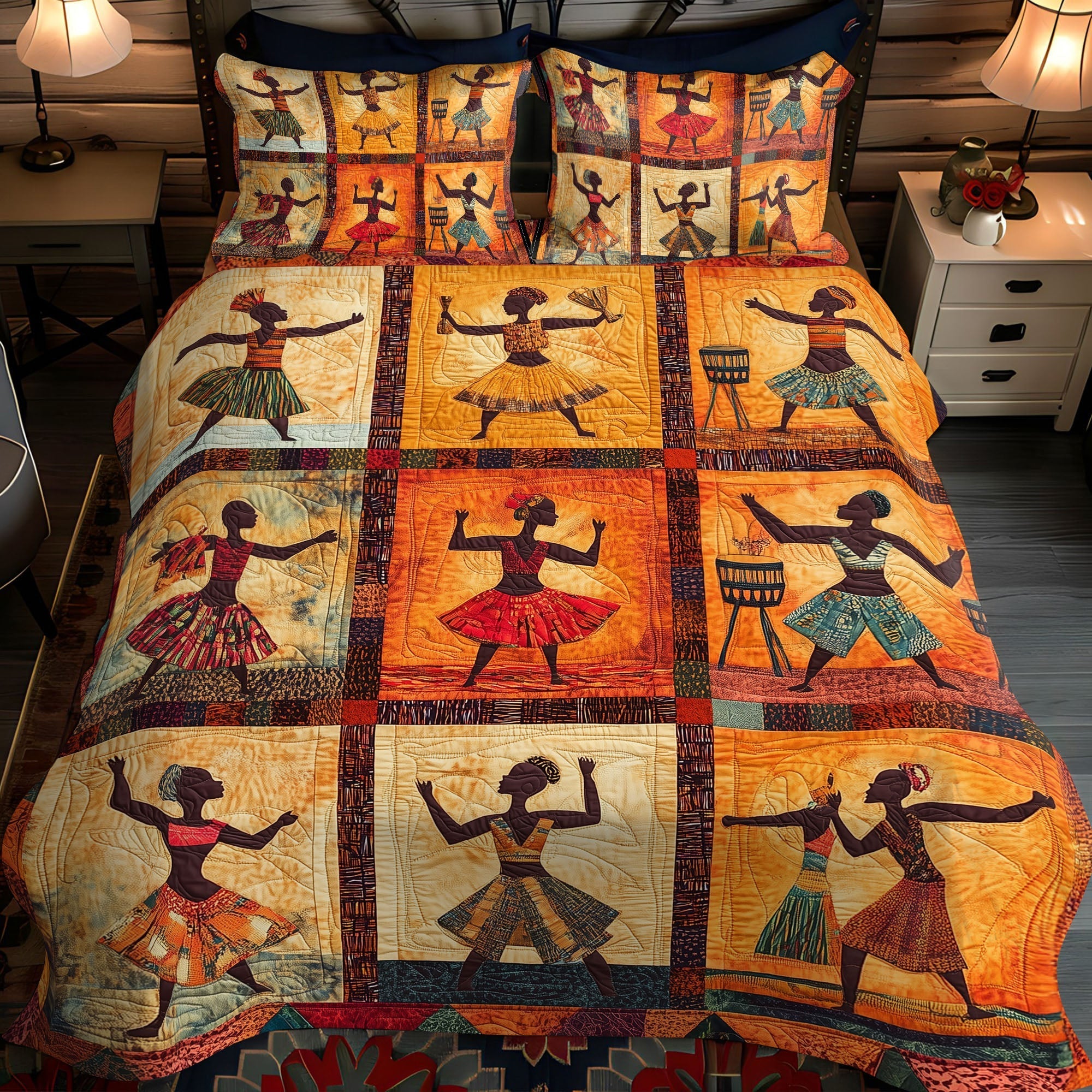 Set di Biancheria da Letto Trapuntata 3 Pezzi Terra Nativa