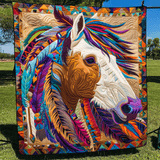 Orizzonte del Cavallo Nativo Coperta Trapuntata