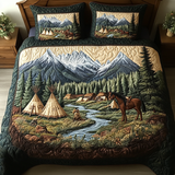 Set di Biancheria da Letto Trapuntata 3 Pezzi Valle Nativa