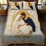 Set di Biancheria da Letto Trapuntata 3 Pezzi Scena di Nativity