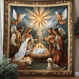 Storia della Natività Coperta Trapuntata