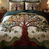 Set di Biancheria da Letto Trapuntata 3 Pezzi Cresta della Natura