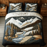 Set di Biancheria da Letto Trapuntata 3 Pezzi Abbraccio della Natura