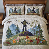 Set di Biancheria da Letto Trapuntata 3 Pezzi Natura di Hike