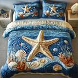 Set di Biancheria da Letto Trapuntata 3 Pezzi Marinaro Luxe