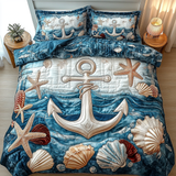 Set di Biancheria da Letto Trapuntata 3 Pezzi Rifugio Marinaro