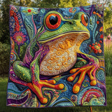 Regno Neon delle Rane Coperta Trapuntata