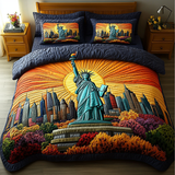 Set di Biancheria da Letto Trapuntata 3 Pezzi Luce di New di York