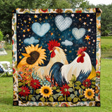 Gallina dell'Amore Notturno Coperta Trapuntata