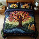 Set di Biancheria da Letto Trapuntata 3 Pezzi Rami Nobili