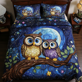 Set di Biancheria da Letto Trapuntata 3 Pezzi Coppia Notturna