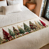 Foresta di Natale Runner da Letto Trapuntato
