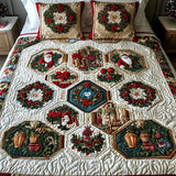 Set di Biancheria da Letto Trapuntata 3 Pezzi Fascino del Natale di Spread