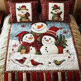 Set di Biancheria da Letto Trapuntata 3 Pezzi Spirito del Natale