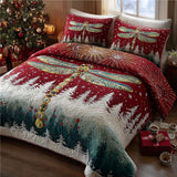 Set di Biancheria da Letto Trapuntata 3 Pezzi Natale di Winglight