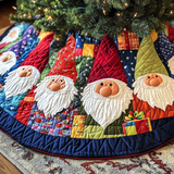 Gnomi Nordici Copri Base per Albero di Natale Trapuntato