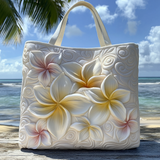 Fiore dell'Oceano Borsa Tote Trapuntata
