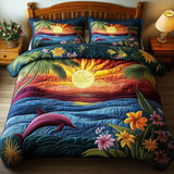Set di Biancheria da Letto Trapuntata 3 Pezzi Brezza dell'Oceano