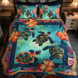 Set di Biancheria da Letto Trapuntata 3 Pezzi Brezza dell'Oceano