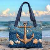 Fascino dell'Oceano Borsa Tote Trapuntata