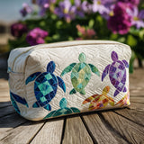 Onda dell'Oceano Beauty Case Trapuntato