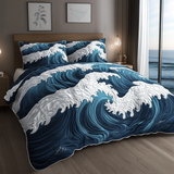 Ocean Rhythm 3-Piece Quilted Bedding Set NCU0VH4069