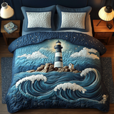 Set di Biancheria da Letto Trapuntata 3 Pezzi Sentinella dell'Oceano
