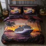 Set di Biancheria da Letto Trapuntata 3 Pezzi Avventura Oceanica