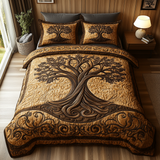 Tree of Life 3-Piece Quilted Bedding Set NCU0VT178