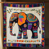 Elefante Ornato Coperta Trapuntata
