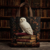 Gufo tra i Libri Borsa Tote Trapuntata