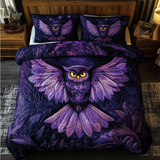 Set di Biancheria da Letto Trapuntata 3 Pezzi Sogno del Gufo