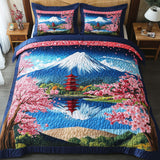 Set di Biancheria da Letto Trapuntata 3 Pezzi Pagoda Fioritura