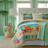 Palm Escape 3-Piece Quilted Bedding Set NCU0TD2601