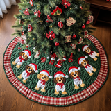 Papillon di Noël Copri Base per Albero di Natale Trapuntato
