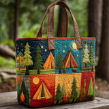 Campeggio Patchwork Borsa Tote Trapuntata