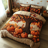 Set di Biancheria da Letto Trapuntata 3 Pezzi Patchwork di Gourd