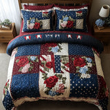 Set di Biancheria da Letto Trapuntata 3 Pezzi Paradiso del Patchwork