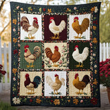 Beccatori Patchwork Coperta Trapuntata