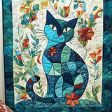 Perfezione Felina Patchwork Coperta Trapuntata