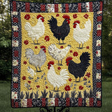 Giardino del Gallo Patchwork Coperta Trapuntata
