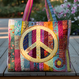 Sentiero verso la Pace Borsa Tote Trapuntata